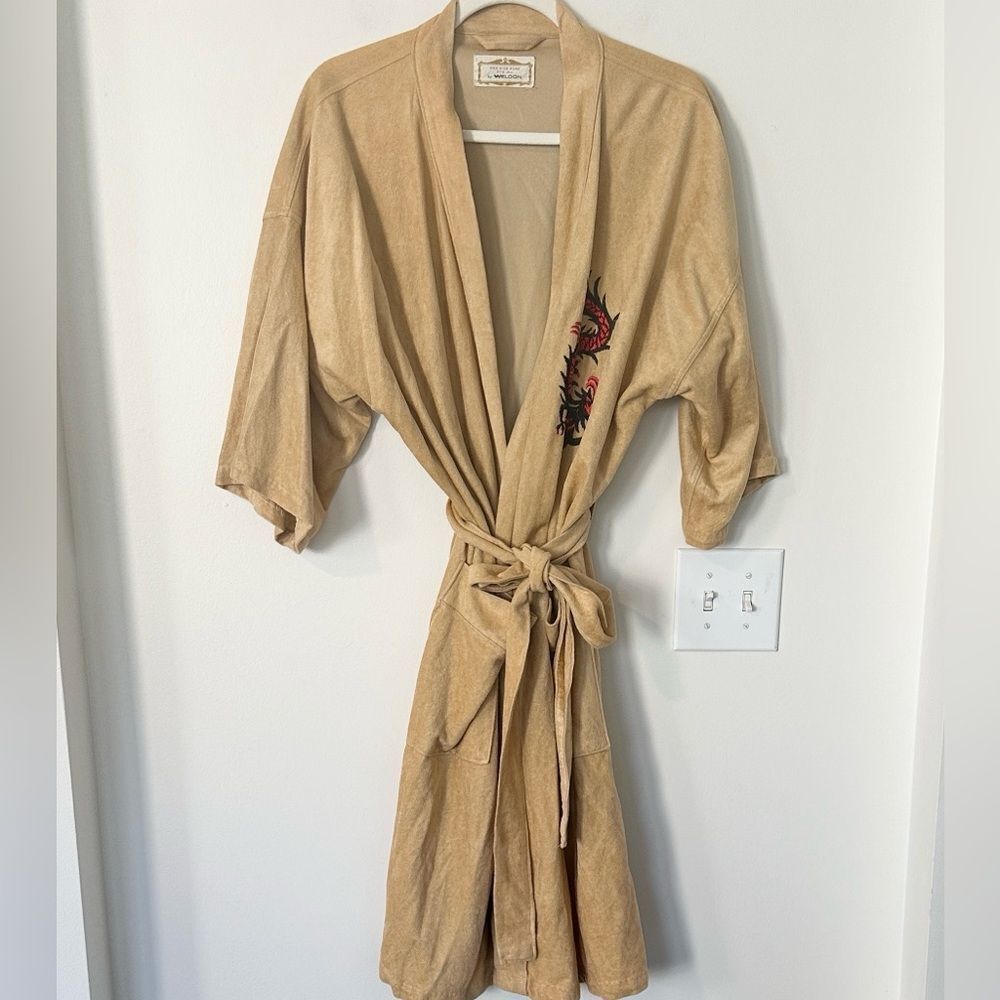 Weldon VTG 1950’s Red Dragon Logo’s Men’s Robe O/S